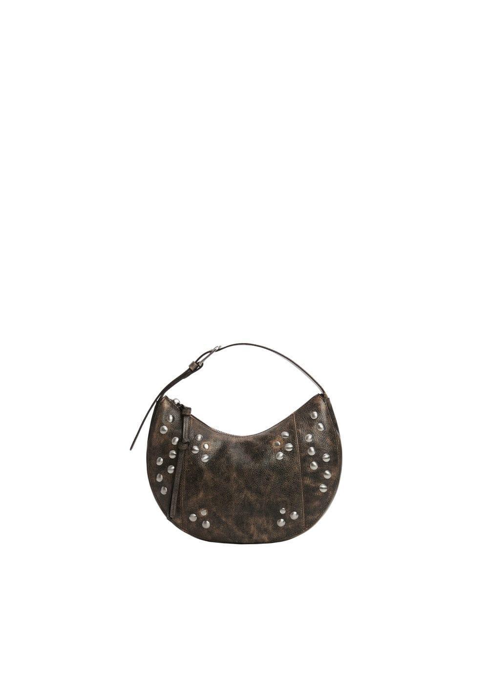 MANGO - Stud leather bag - One size - Women Product Image