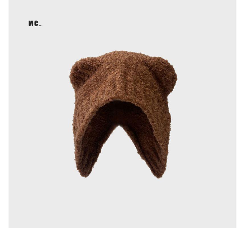 Bear Ear Knit Beanie Product Image