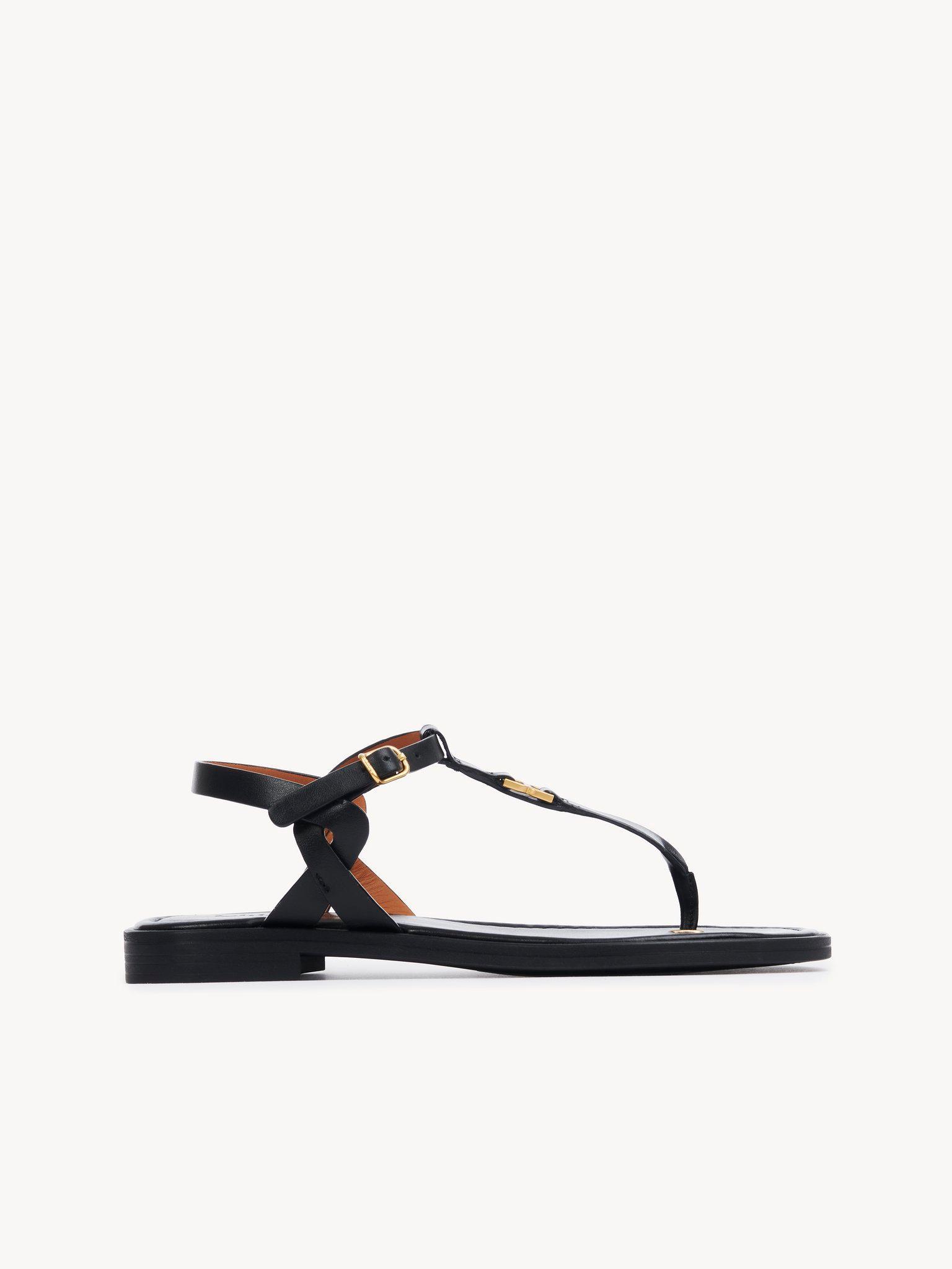 CHLOÉ Marcie Sandal Black Size 2 100% Bovine Leather Product Image