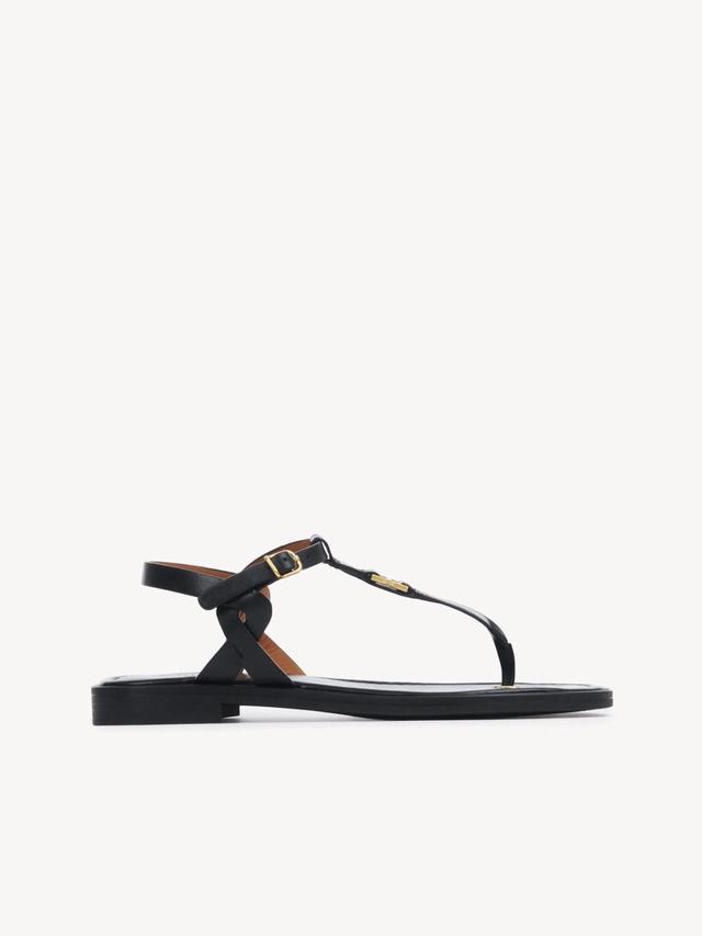 CHLOÉ Marcie Sandal Black Size 2 100% Bovine Leather Product Image