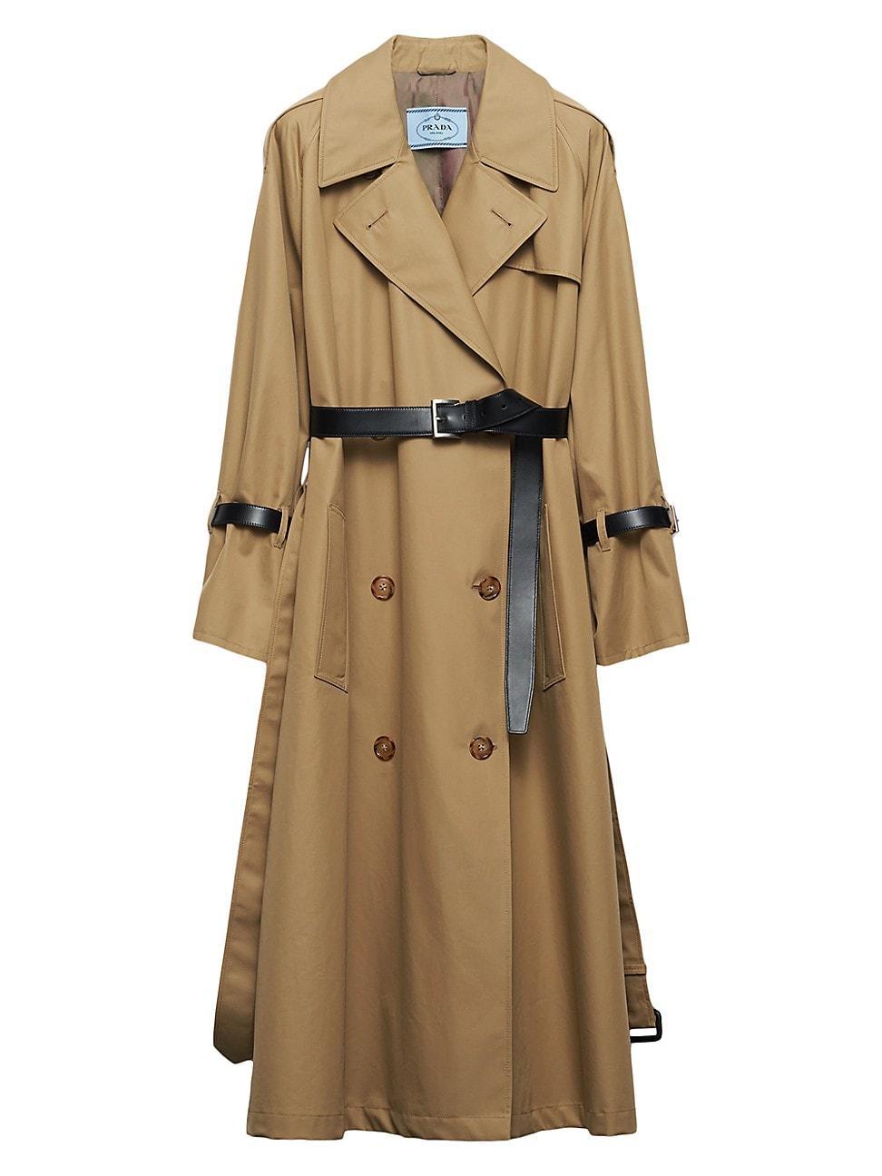 Double-Breasted Cotton Twill Trench Coat product image