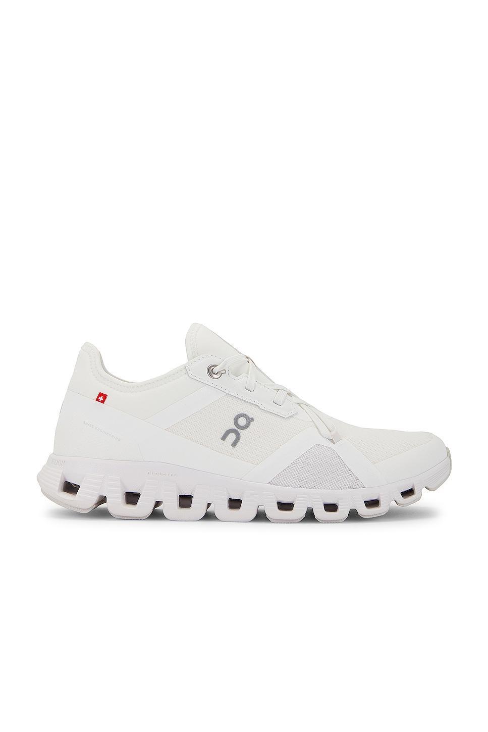 On Cloud X 3 Ad Sneaker in Undyed White & White - White. Size 5 (also in ). Product Image