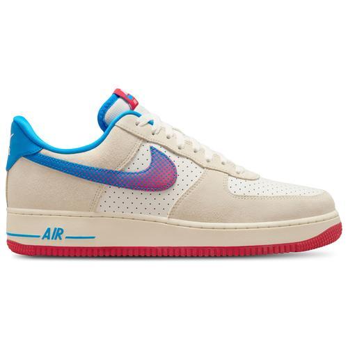 Nike Mens Air Force 1 07 LV8 NA - Shoes Coconut Milk/University Red/Photo Blue Product Image