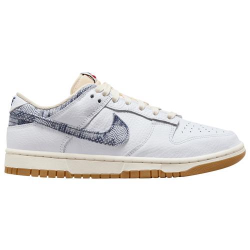 Nike Mens Nike Dunk Low Retro - Mens Shoes Gold/Red/White Product Image