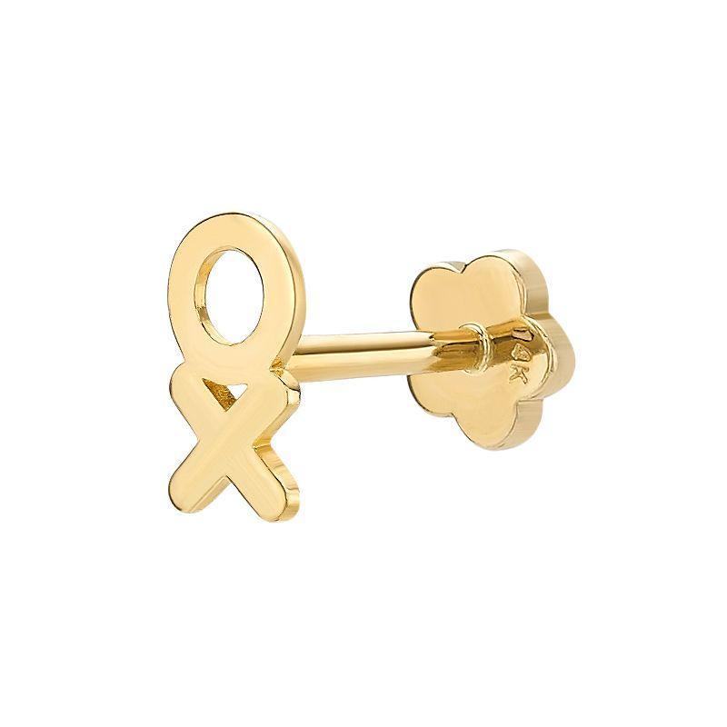 Lila Moon 14k Gold XO Cartilage Earring, Womens Product Image