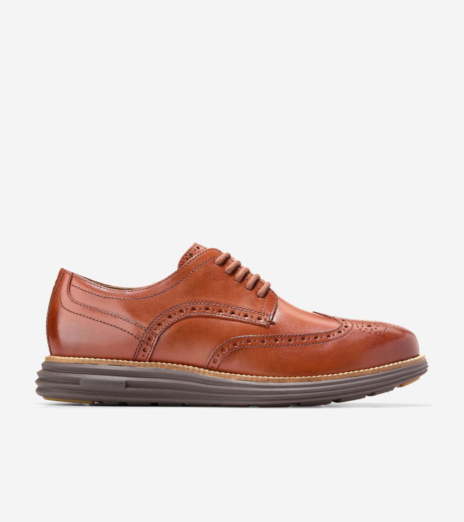 Cole Haan Mens riginal Grand Remastered Wingtip Oxford Shoes - Brown Size 13 Product Image