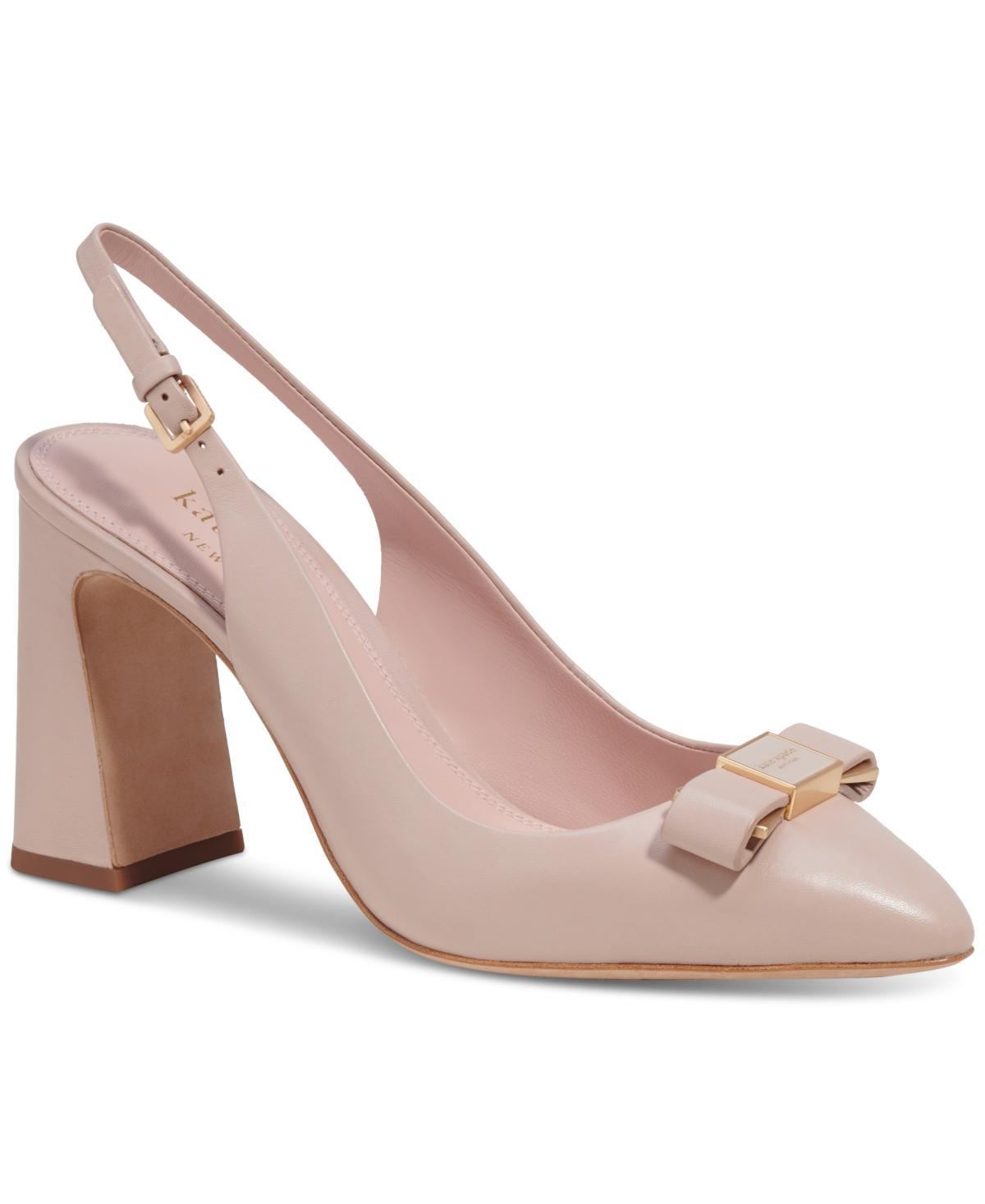 kate spade new york Womens Bowdie Slip On Slingback High Heel Pumps Product Image