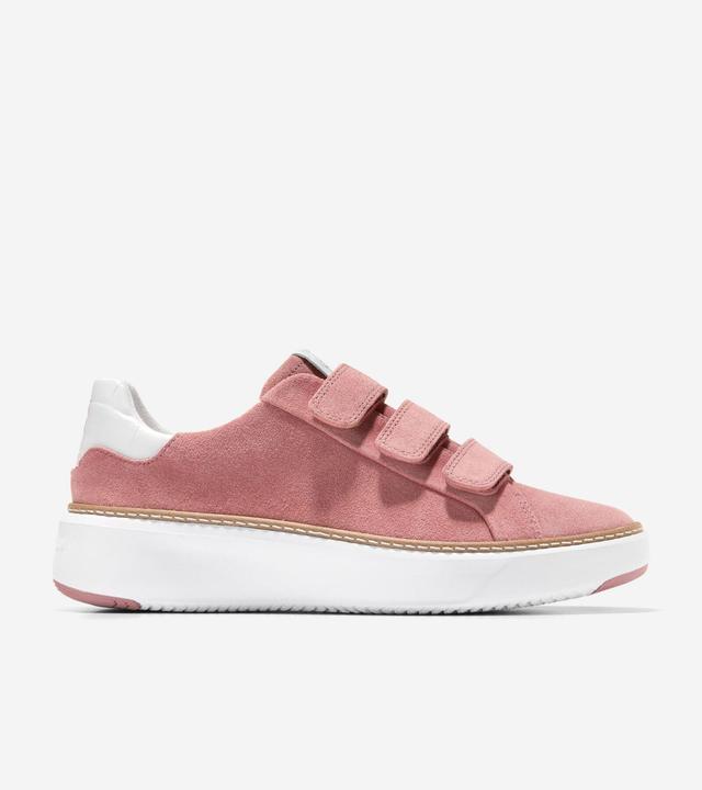 Cole Haan Womens GrandPr Topspin Triple Strap Sneaker - Dark Pink Size 8 Product Image