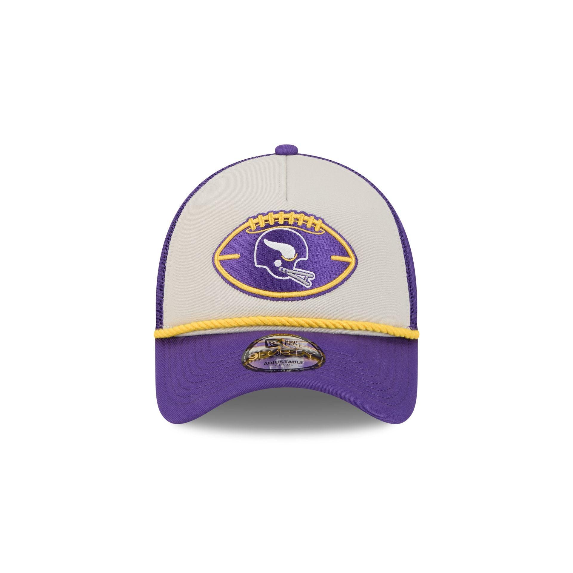 Minnesota Vikings 2024 Historic Sideline 9FORTY A-Frame Snapback Hat Male Product Image