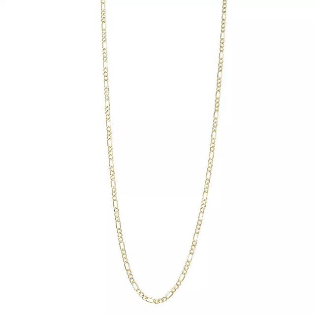 Jordan Blue 10k Gold 2.8 mm Figaro Chain Necklace, Womens Product Image