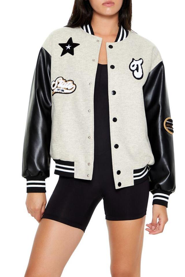 Miss Trouble Letterman Jacket | Forever 21 Product Image