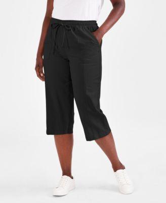 Style & Co Womens Drawstring Capri Pants, Regular & Petite, Created for Macys Product Image