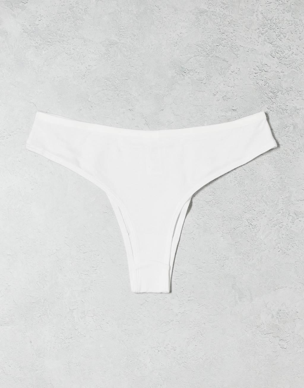 Weekday Inez 3-pack briefs in white Product Image