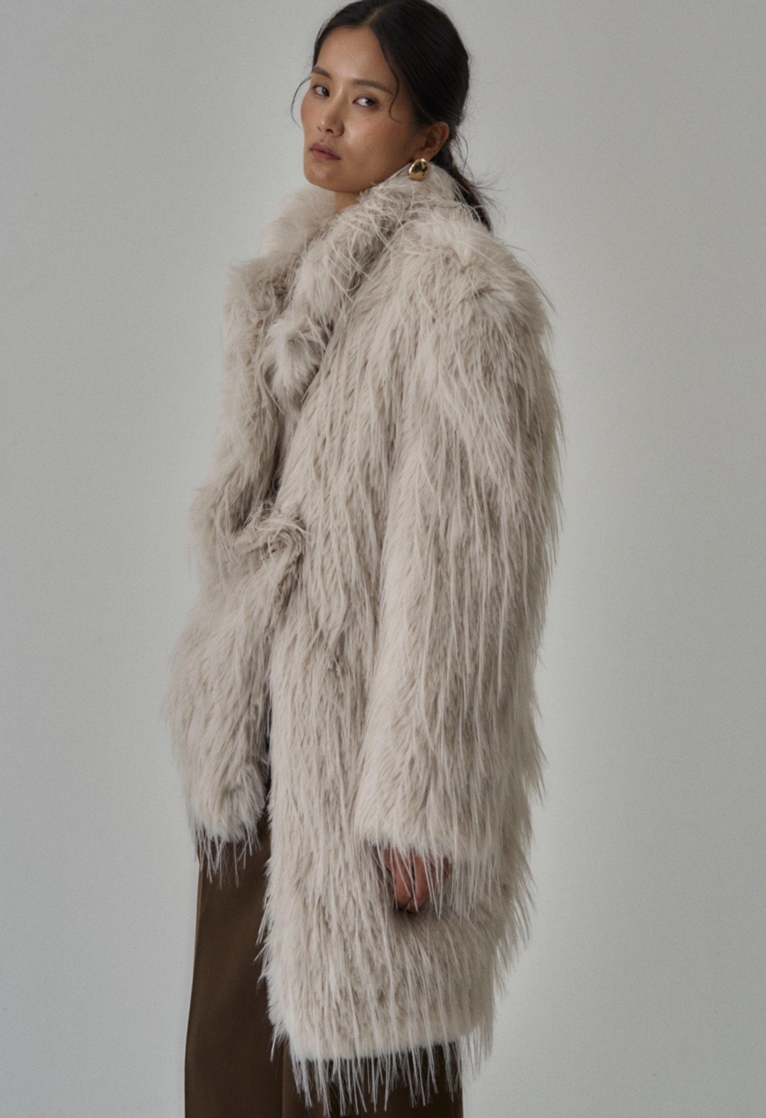 Sierra Faux Shearling Coat Product Image