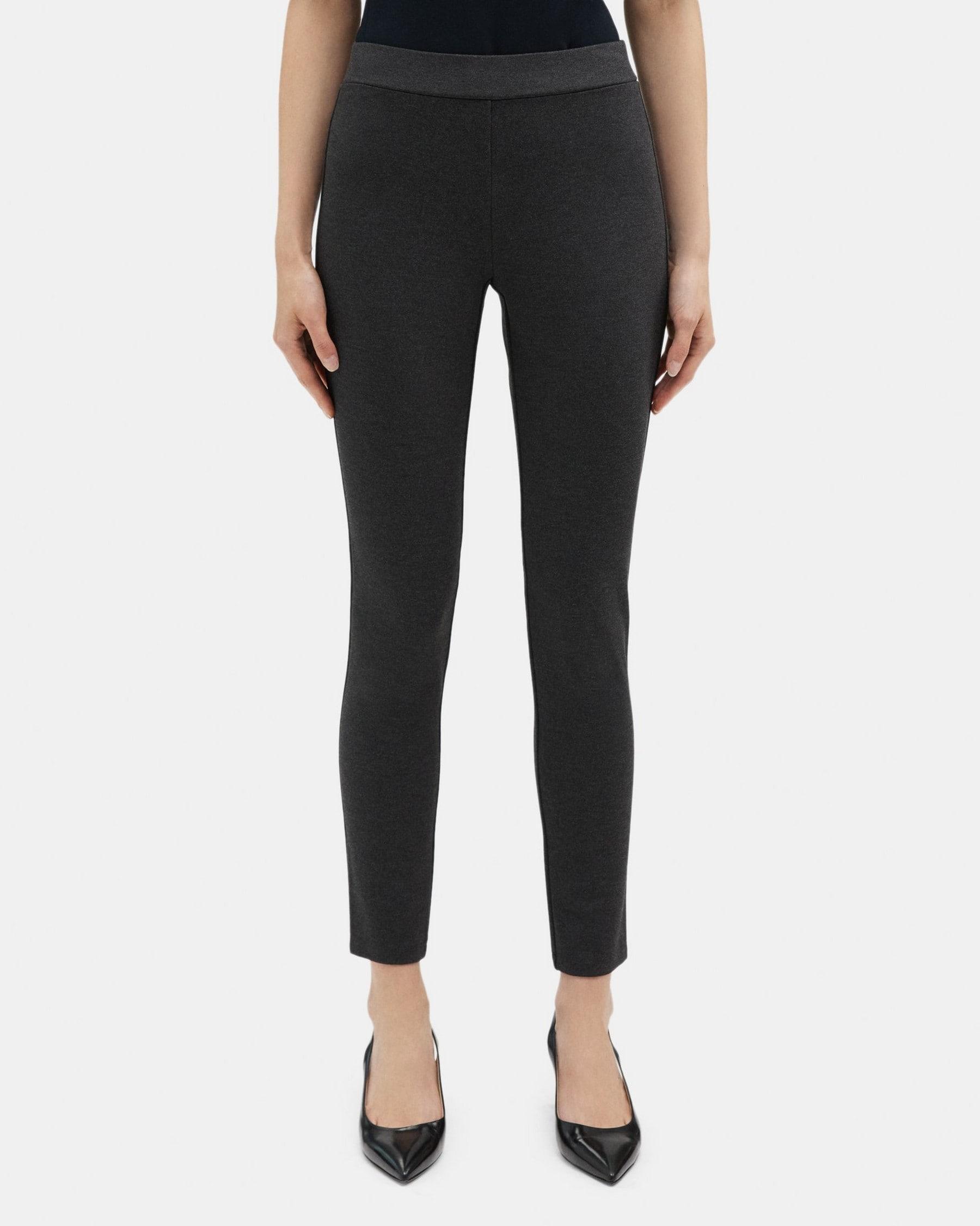 Legging in Heathered Stretch Knit Ponte Product Image