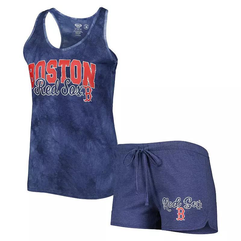 Womens Concepts Sport New York Yankees Billboard Racerback Tank Top & Shorts Sleep Set Blue Product Image