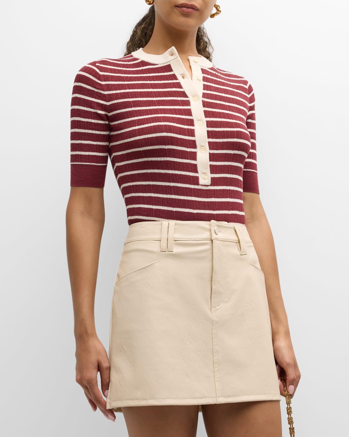 Fisher Pleated Button-Front Top Product Image