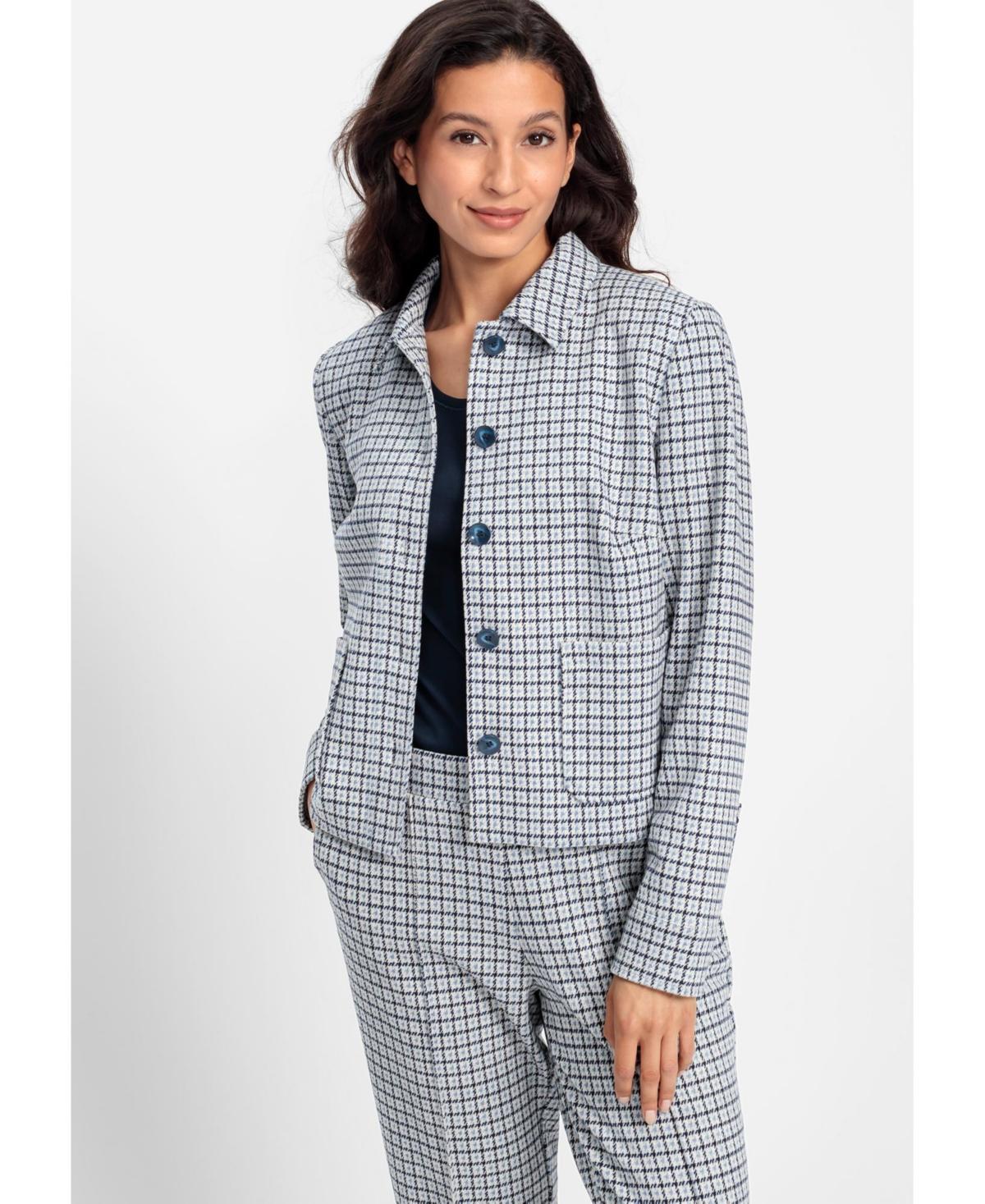 Olsen Womens Puppytooth Cropped Jacket product image