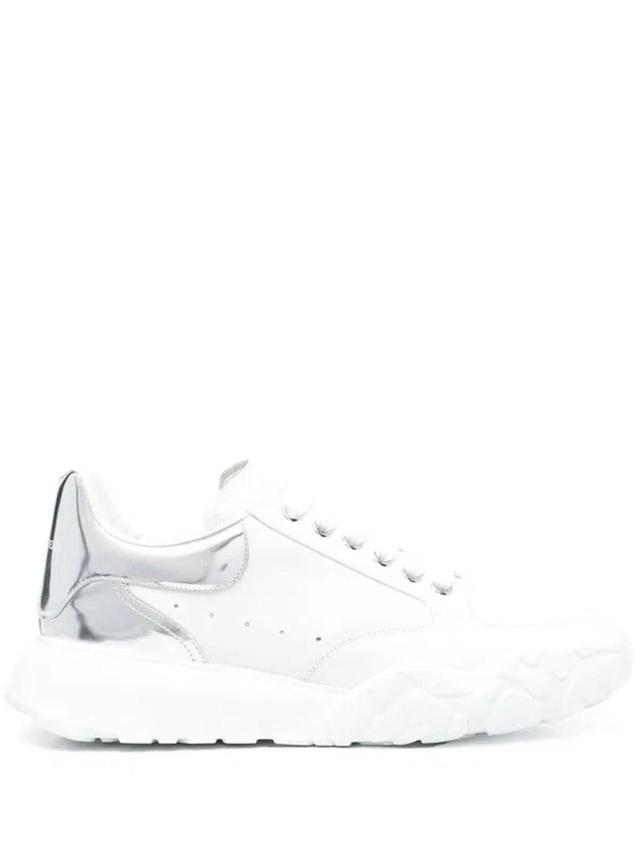 Alexander Mc Queen Court Leather Sneakers In White Product Image