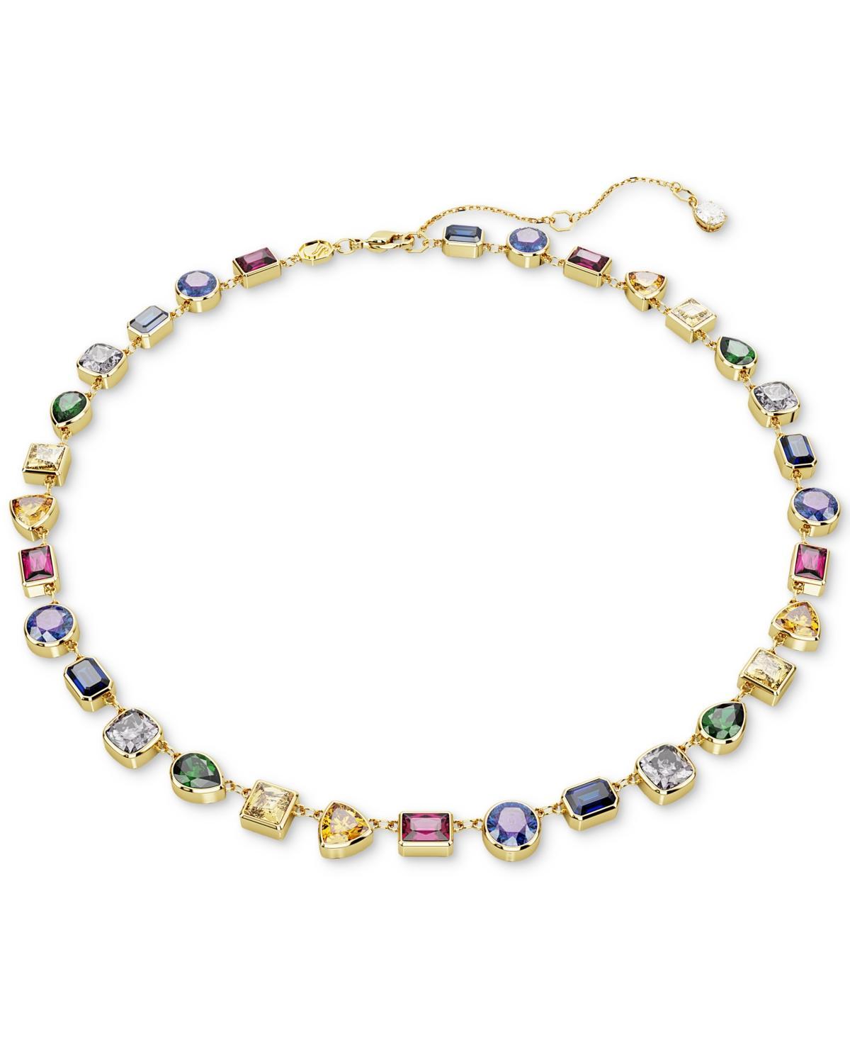 Stilla Gold-Tone Mix-Cut Multicolor Crystal Necklace Product Image