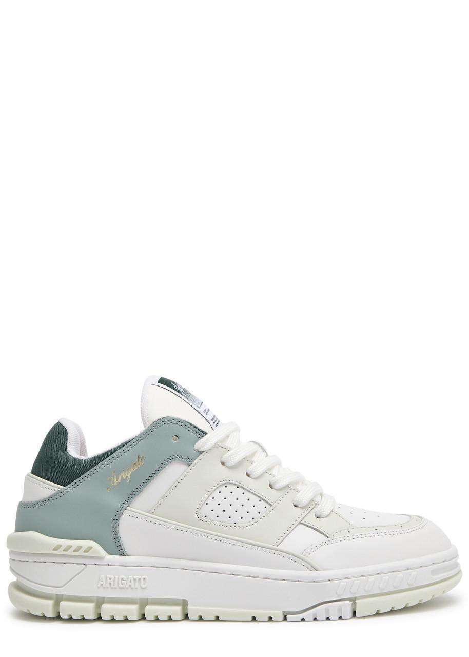 AXEL ARIGATO White & Green Area Lo Sneakers In White And Green Product Image