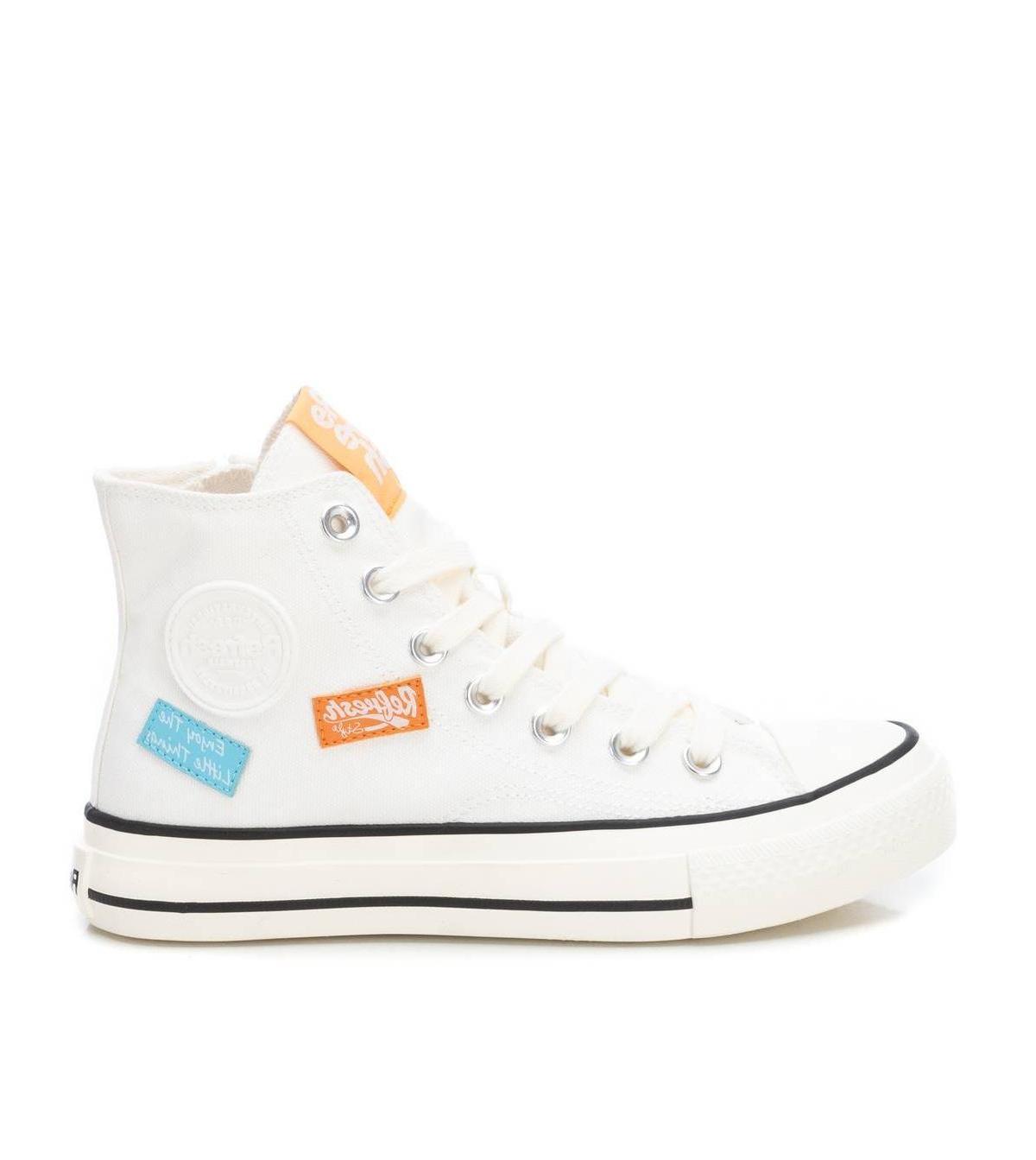 Womens Canvas High-Top Sneakers By Xti Product Image