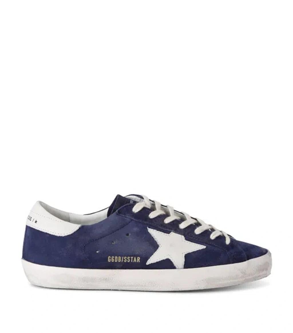 GOLDEN GOOSE Super Star Sneakers Shoes In Navy Product Image