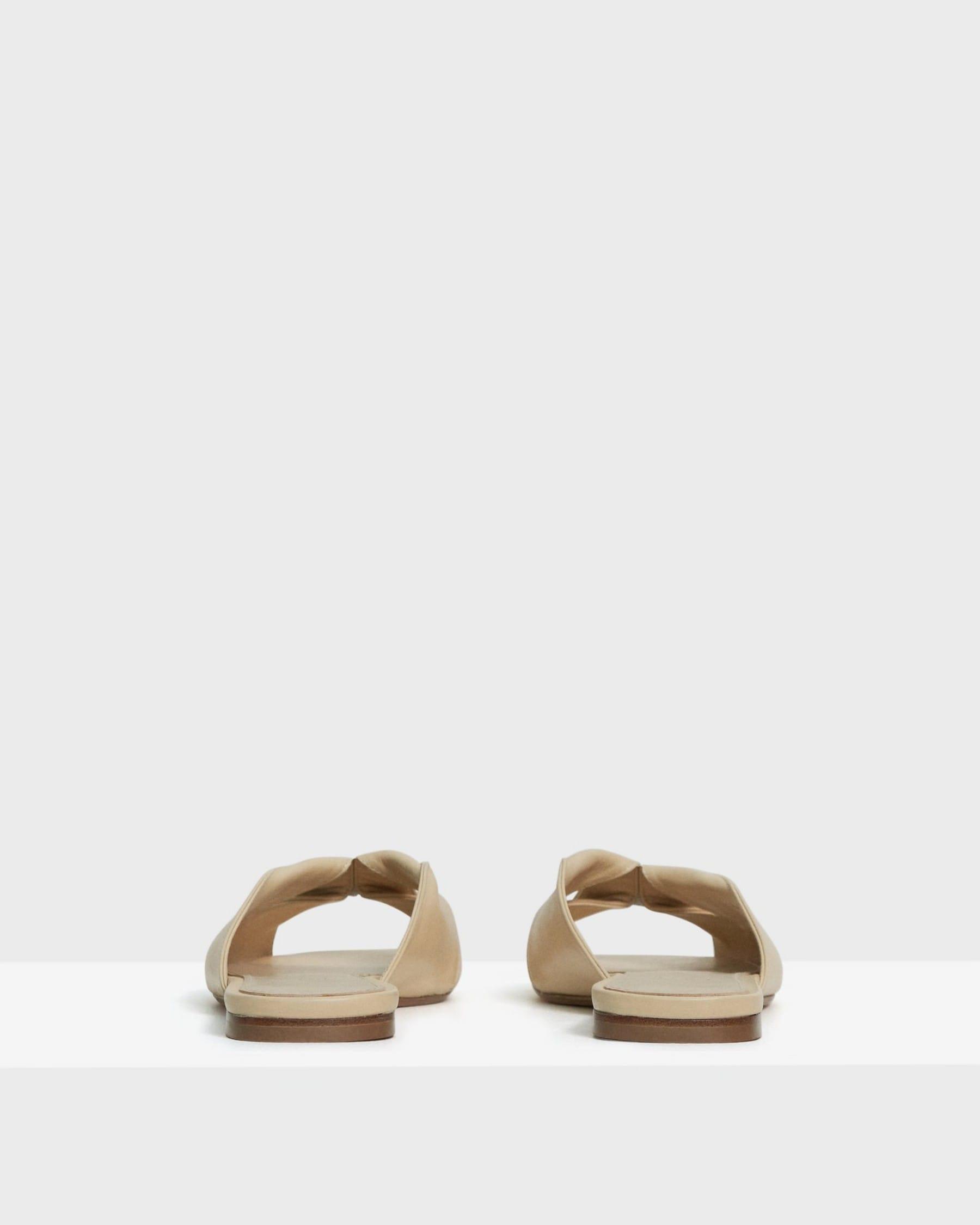 Twisted Sandal in Leather Product Image