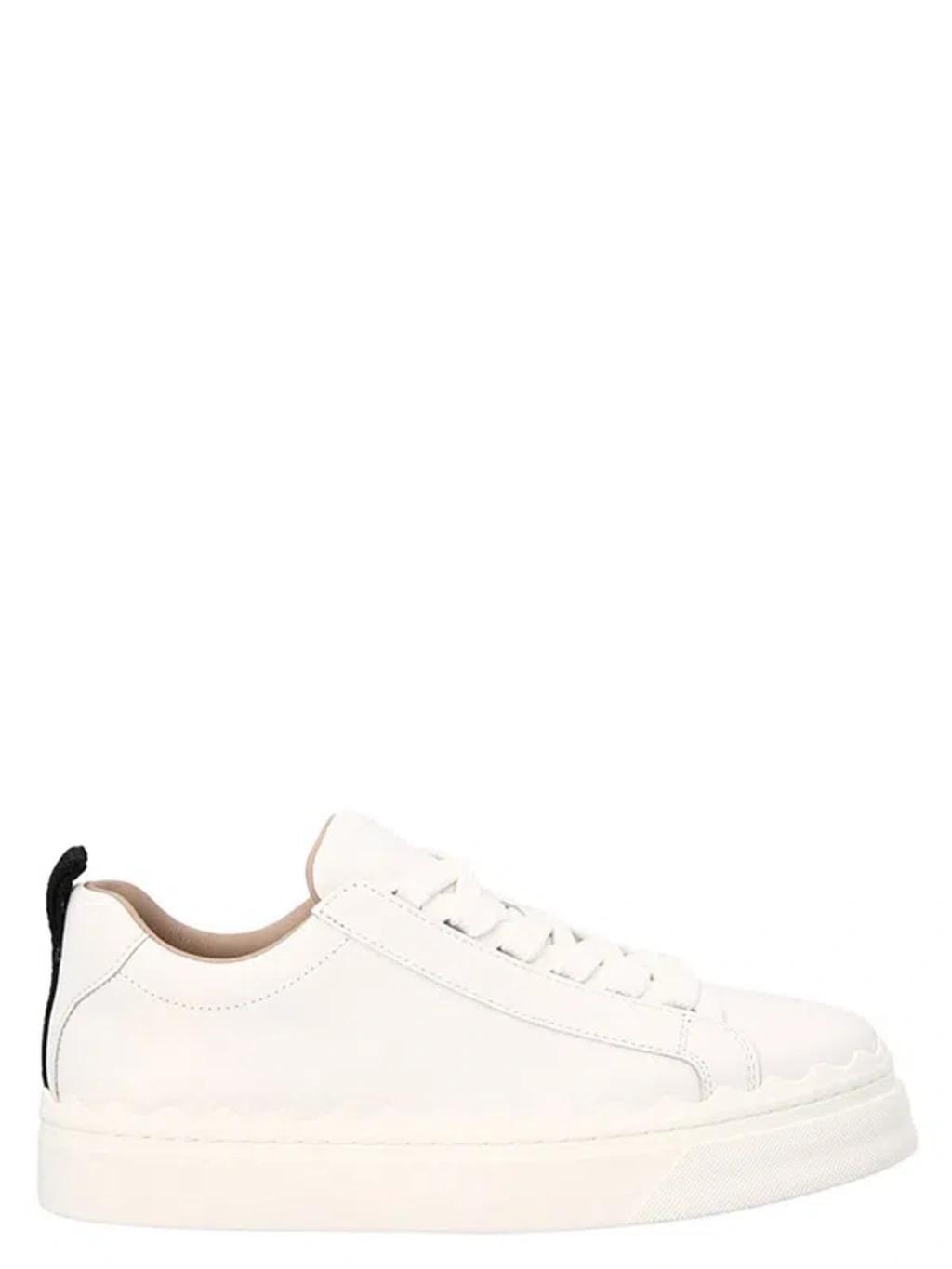 White Low Top Sneakers Product Image