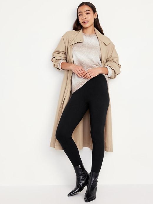 High-Waisted Fleece-Lined Stirrup Leggings Product Image