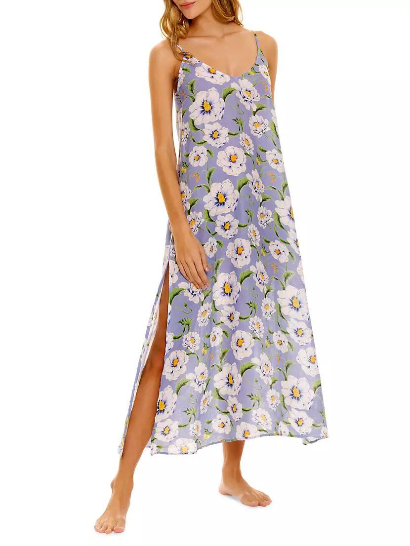 Frida Linen Floral Maxi Dress Product Image