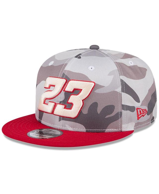 New Era Mens Camo Bubba Wallace 9FIFTY Snapback Hat - Camo, Scarlet Product Image