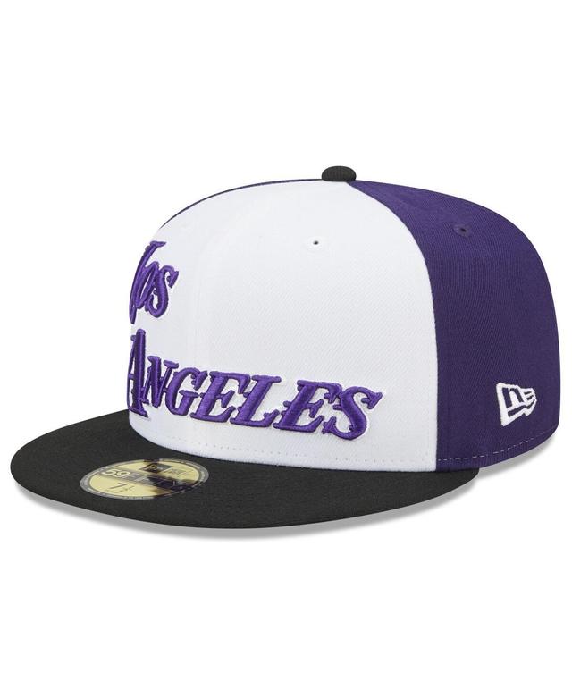 Mens New Era Los Angeles Lakers 2022/23 City Edition Official 59FIFTY Fitted Hat Product Image