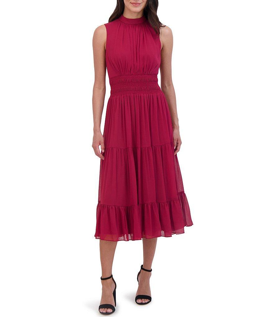 Vince Camuto Mock Neck A line Dress Product Image