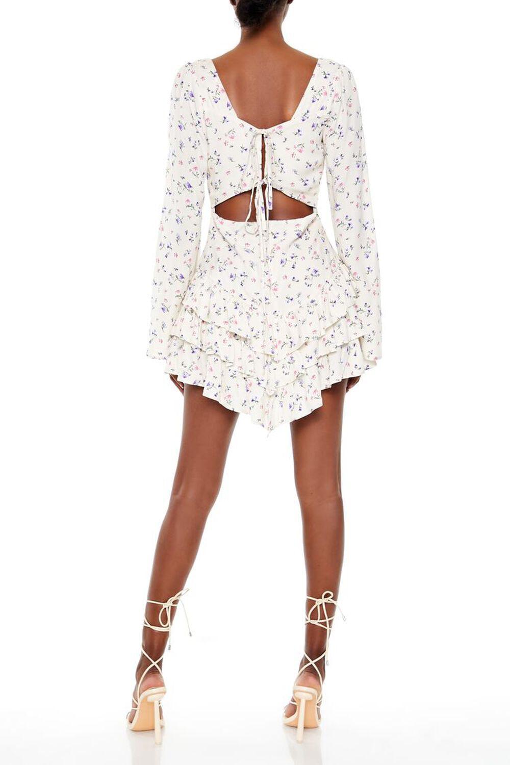 Tiered Ditsy Floral Mini Dress | Forever 21 Product Image