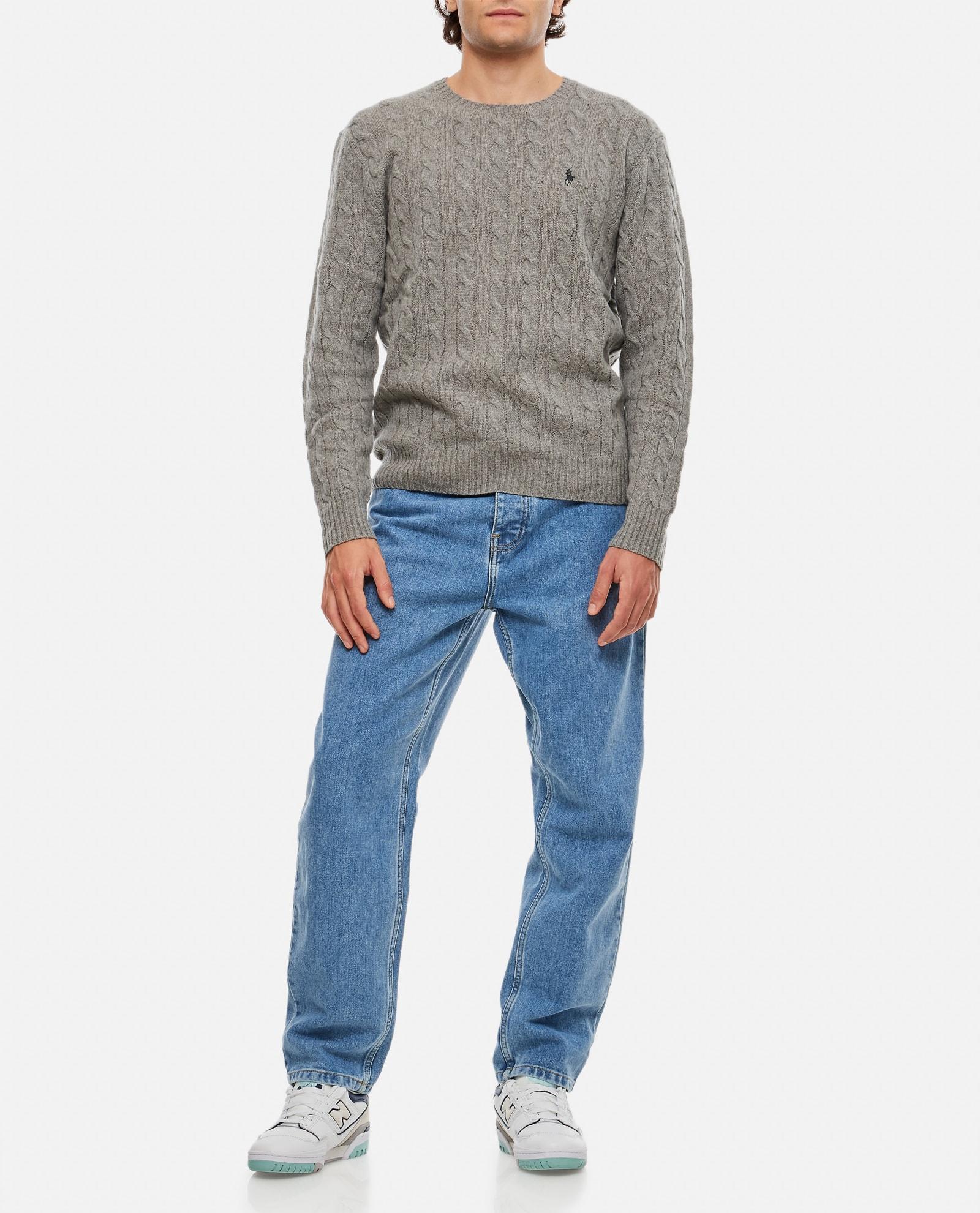 Crew-neck Cashmere Jumper In Grey Product Image