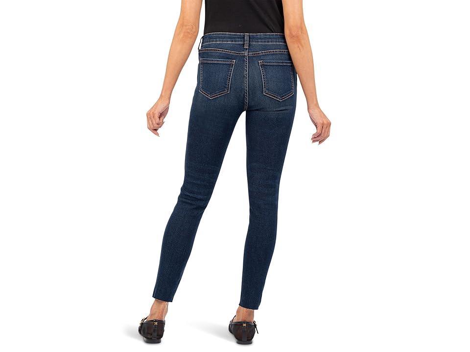 KUT from the Kloth Connie High Rise-Fab Ab-Ankle Skinny Raw Hem (Smash) Women's Jeans Product Image