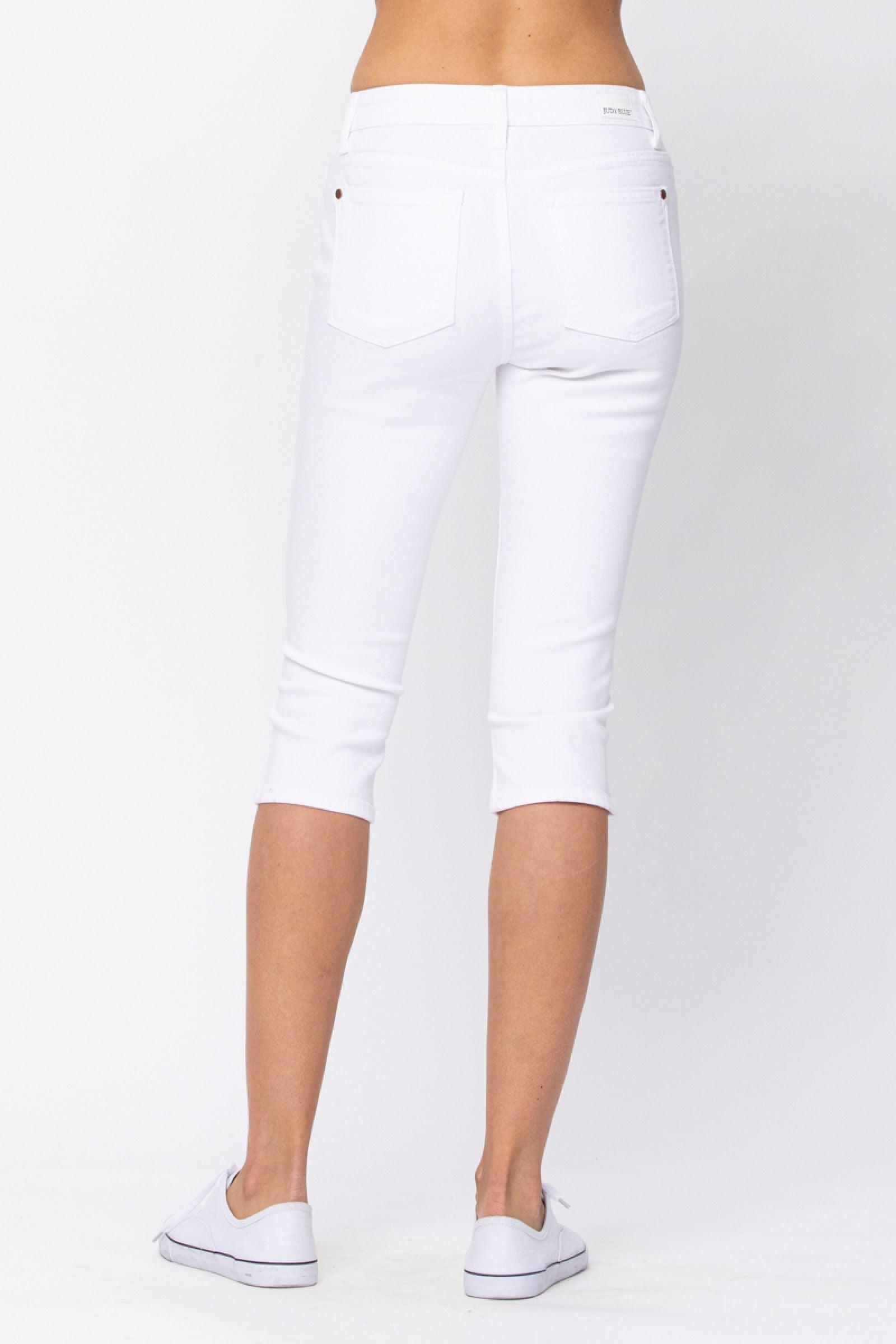 82292   Kathy Mid-Rise Capri by Judy Blue Jeans Product Image