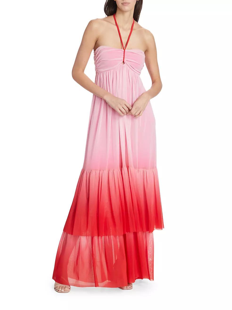 Wndrlust Ria Ombré Halter Maxi Dress product image