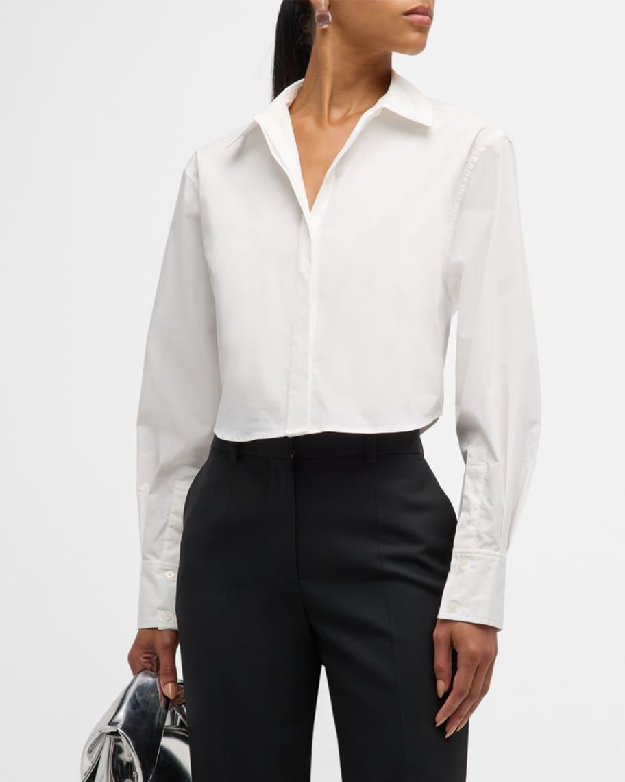 Renata Cropped Button-Front Shirt product image