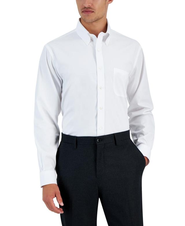 B by Brooks Brothers Mens Regular Fit Non-Iron Solid Dress Shirts Product Image