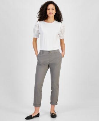 Women's TH Flex Hampton Cuffed Chino Straight-Leg Pants, Created for Macy's Product Image