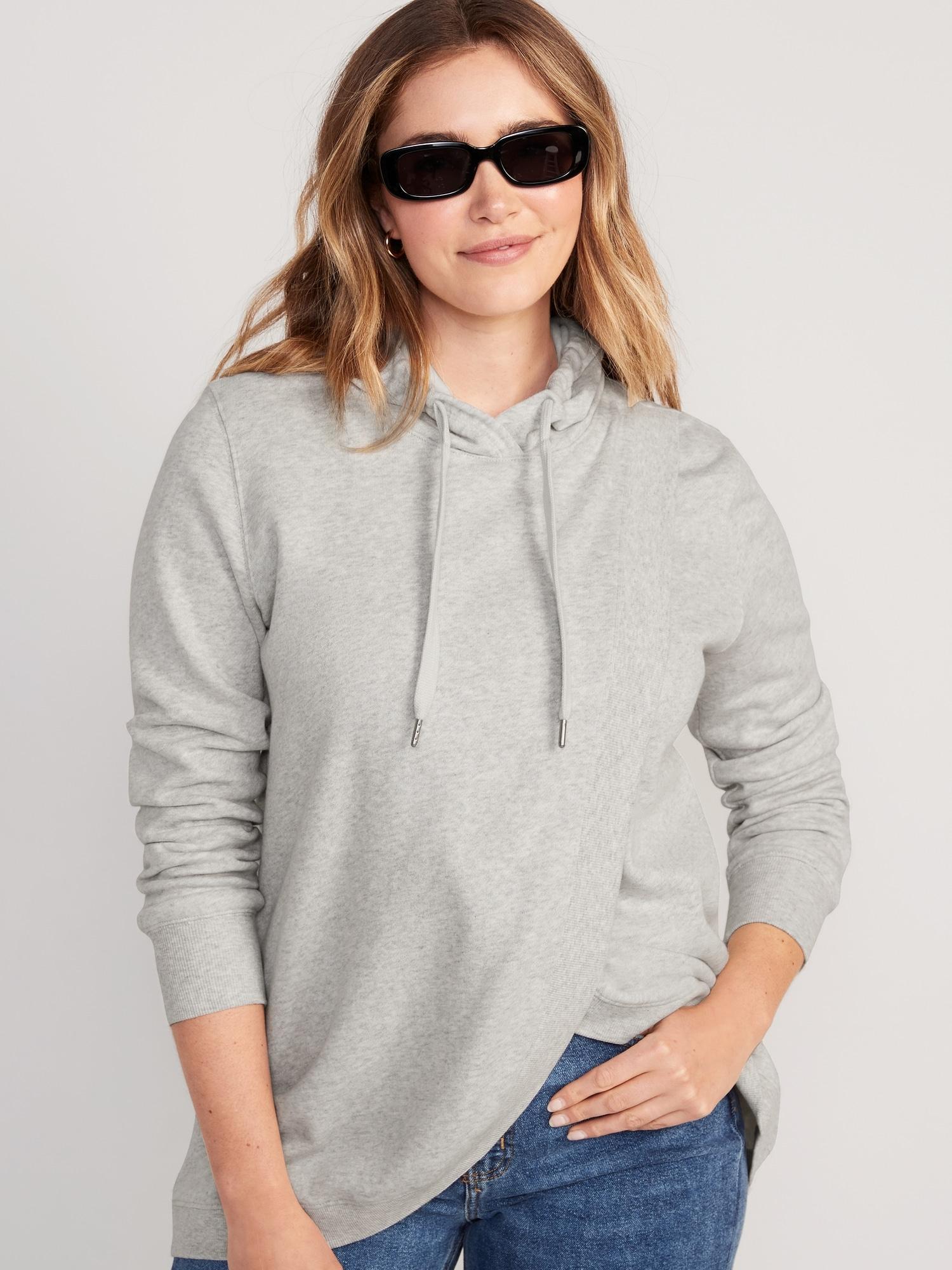 Maternity Cross-Front Nursing Pullover Hoodie Product Image