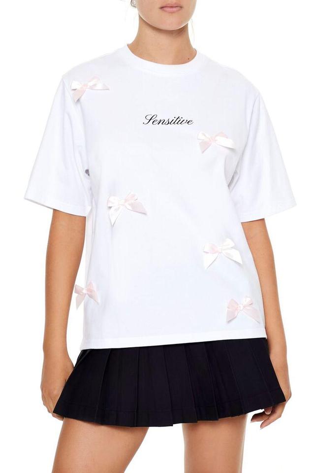 Bow Sensitive Graphic Tee | Forever 21 Product Image