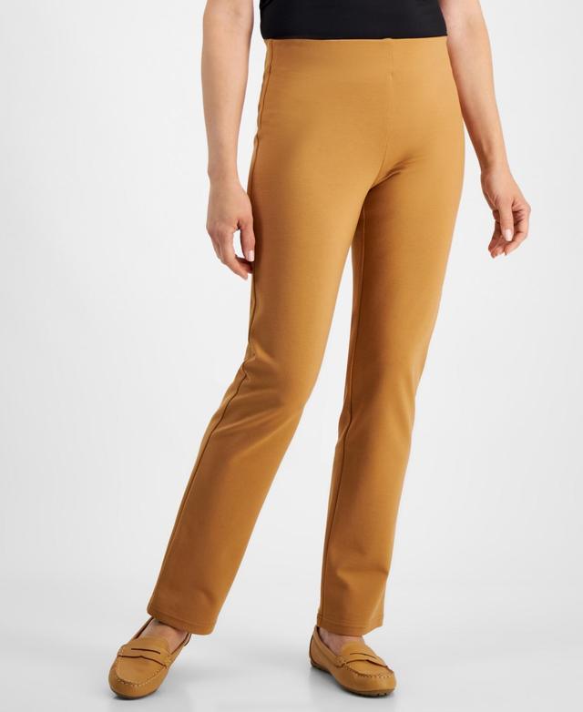 Jm Collection Womens Ponte-Knit Pull-On Ankle Pants, Created for Macys Product Image