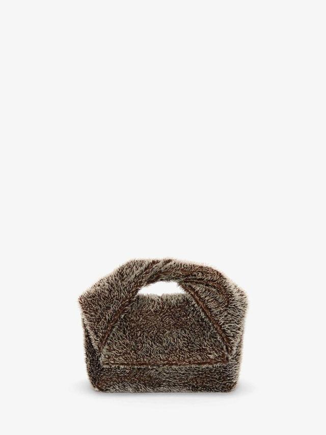 MEDIUM TWISTER - MOHAIR TOP HANDLE BAG in brown | JW Anderson US  Product Image