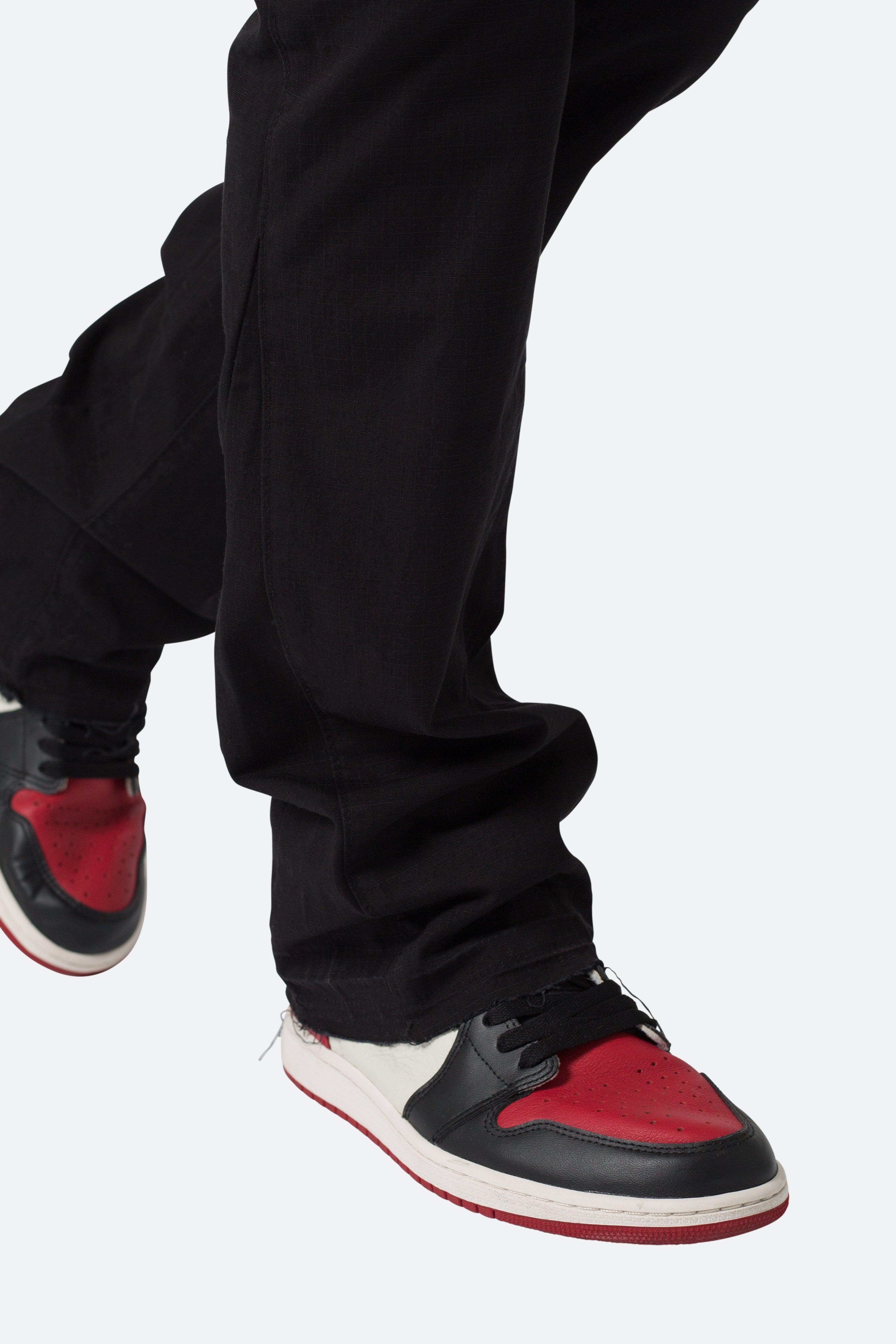 Bootcut Cargo Pants - Black Product Image