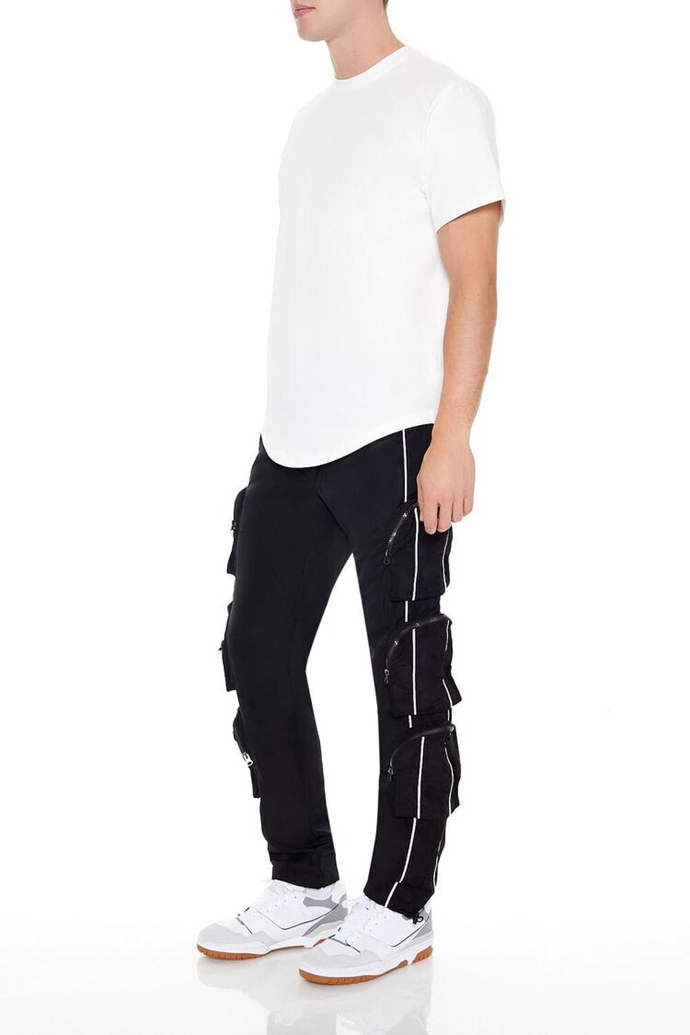 Striped Slim-Fit Cargo Pants | Forever 21 Product Image