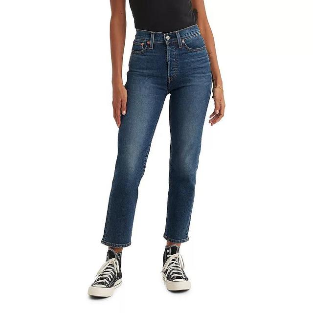 Womens Levis High Rise Wedgie Straight Jeans Blue Here We Go Product Image