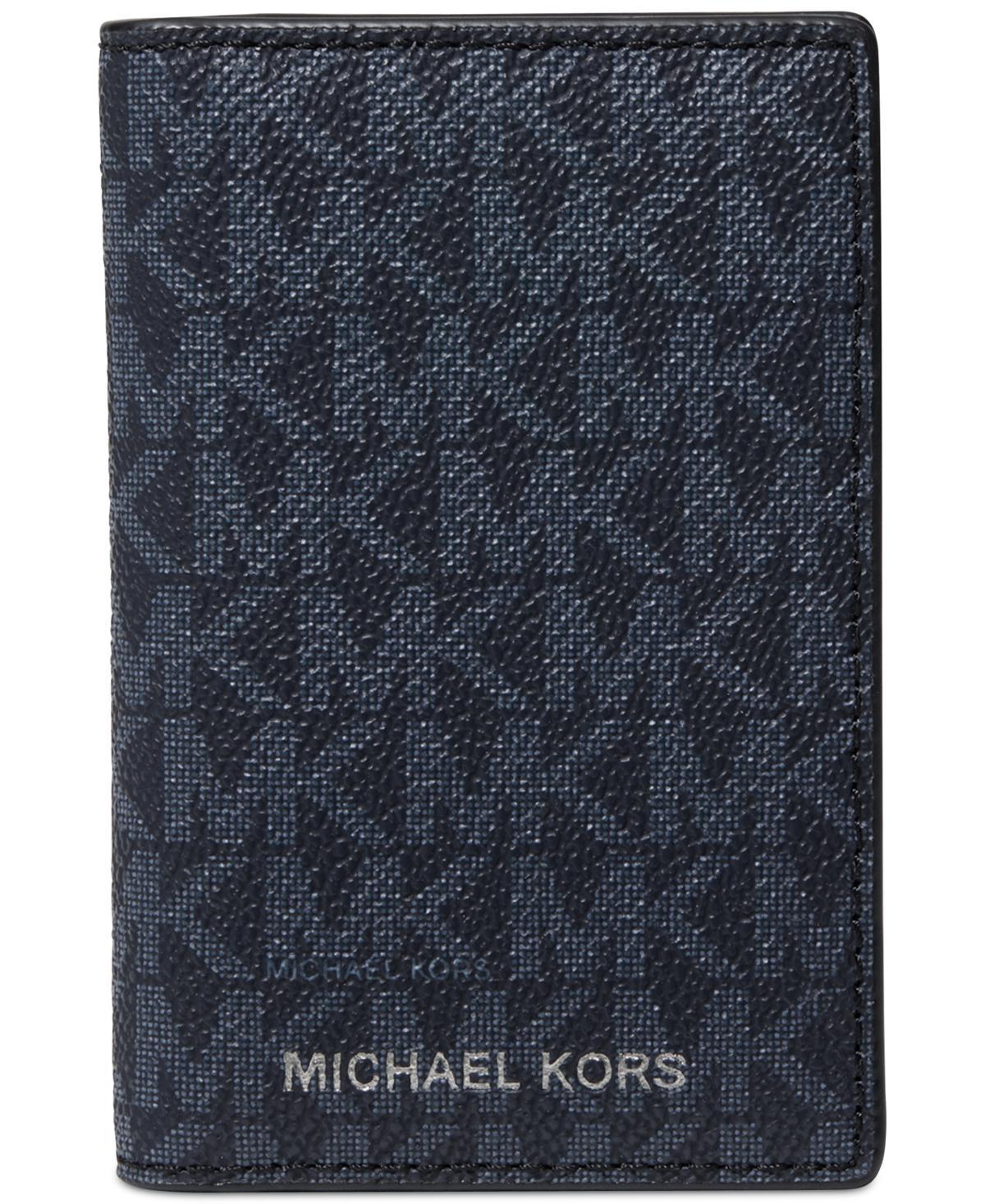 Michael Kors Mens Signature Folding Card Case - Admiral Blue Product Image